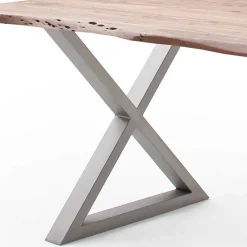 Wohnen Industry Tisch mit Naturkanten - Tiber