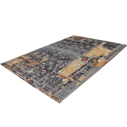 Wohnen Vintage Möbel|Teppiche*Interessant gemusterter Teppich in Blau Beige - Mailak