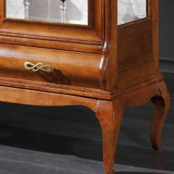 Wohnen Italienische Doppeltür Vitrine in Nussbaumfarben - Motiz