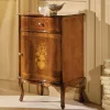 Wohnen Italienische Kleinkommode im Barockstil Venerdina in Nussbaum Braun
