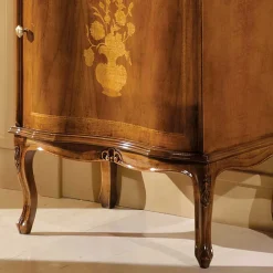 Wohnen Italienische Kleinkommode im Barockstil Venerdina in Nussbaum Braun