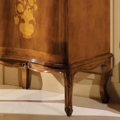 Wohnen Italienische Kleinkommode im Barockstil Venerdina in Nussbaum Braun