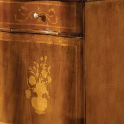 Wohnen Italienische Kleinkommode im Barockstil Venerdina in Nussbaum Braun