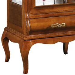 Wohnen Vitrinen|Wohnzimmer-Vitrinen*Italienische Vitrine in Nussbaumfarben - Motiz
