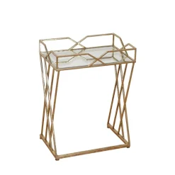 Wohnen Italienischer Beistelltisch Seaflair in Goldfarben