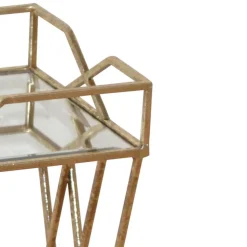 Wohnen Italienischer Beistelltisch Seaflair in Goldfarben