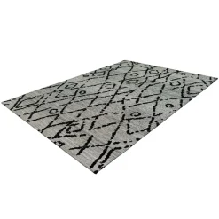 Wohnen Jacquard Teppich in Grau und Schwarz - Aurora