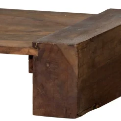 Wohnen Asiatische Möbel*Japandi Couchtisch in Dunkelbraun - Houston