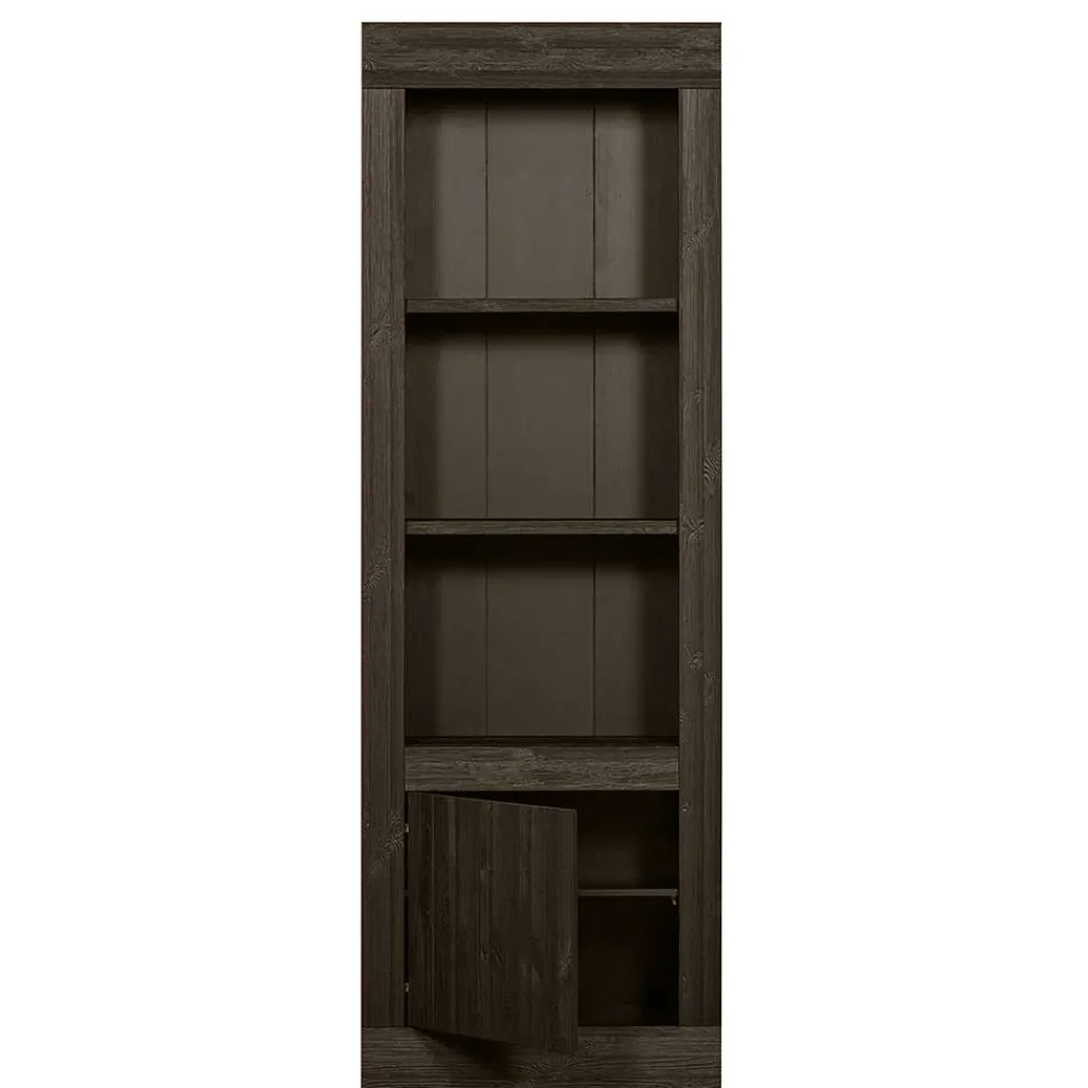 Wohnen Japandi Regal mit drei Fächern und Tür - Bocca