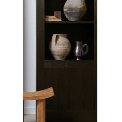 Wohnen Japandi Regal mit drei Fächern und Tür - Bocca