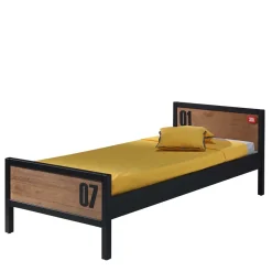 Kinder Wohnen Jugend Kinder Bett in Kiefer und Schwarz - Krefos