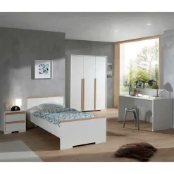 Wohnen Jugendzimmer Komplett*Jugend Schlafzimmer mit Schreibtisch - Eldrus (vierteilig)