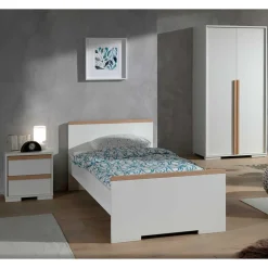 Wohnen Jugendzimmer Komplett*Jugendbett & Nachtkommode & Schrank - Eldrus (dreiteilig)