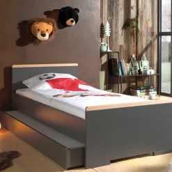 Wohnen Jugendzimmer Komplett*Jugendbett Anlage & Schrank - Navlius (dreiteilig)