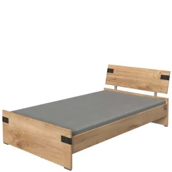 Wohnen Loft Möbel|Industrial Möbel*Jugendbett in Plankeneiche NB - Uletria