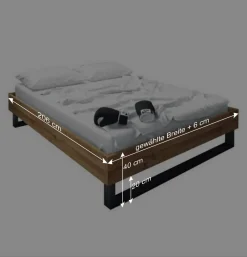 Wohnen Betten|Betten*Jugendbett Manzey aus Wildeiche Massivholz