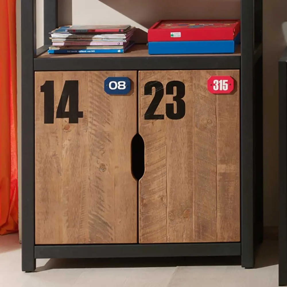 Wohnen Jugendzimmer Einrichtung Krefos aus Kiefer teilmassiv (zweiteilig)