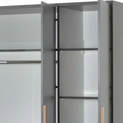 Wohnen Jugendzimmer Komplett*Jugendzimmer Einrichtung in Anthrazit - Navlius (dreiteilig)