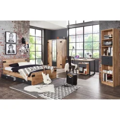 Wohnen Jugendzimmer Möbel im Industry Style - Nilrem (fünfteilig)