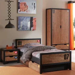 Wohnen Kinderzimmer Komplett*Jugendzimmereinrichtung Möbelset - Krefos I (dreiteilig)