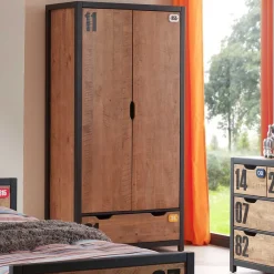 Wohnen Jugendzimmer Komplett*Jugendzimmermöbel Set Krefos aus Kiefer (vierteilig)