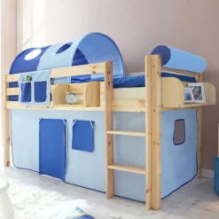 Wohnen Kinderbetten*Jungen Hochbett Docking mit Tunnel