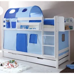 Wohnen Kinderbetten*Jungenzimmer Stockbett aus weißer Kiefer - Response