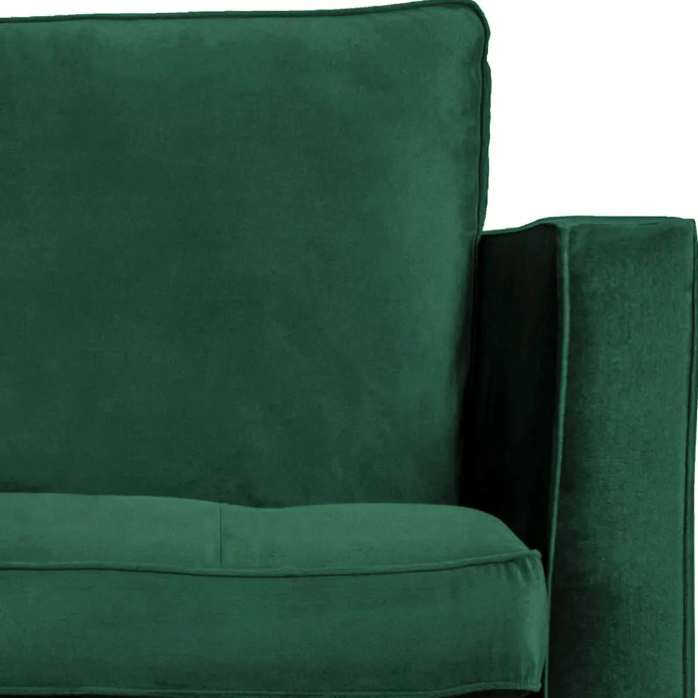 Wohnen Kantiger Polstersessel in Grün Velvet - Distroit