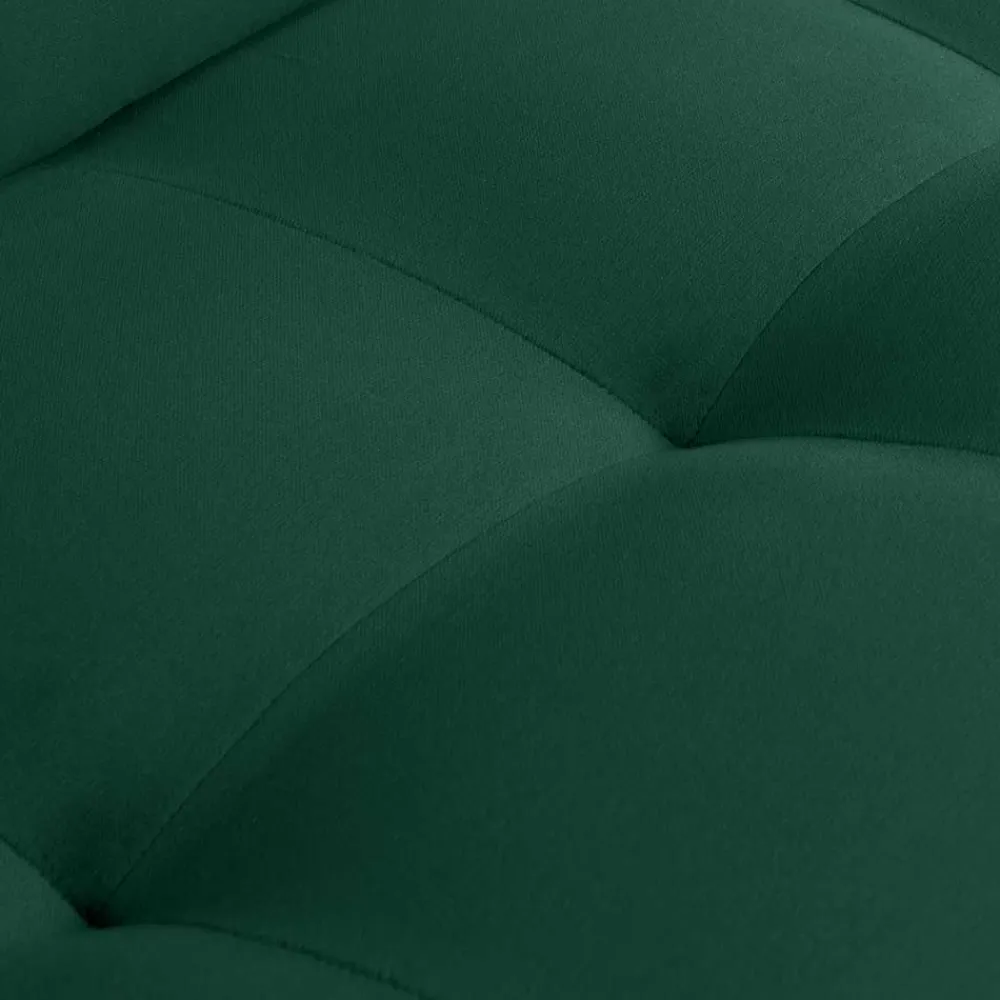 Wohnen Kantiger Polstersessel in Grün Velvet - Distroit