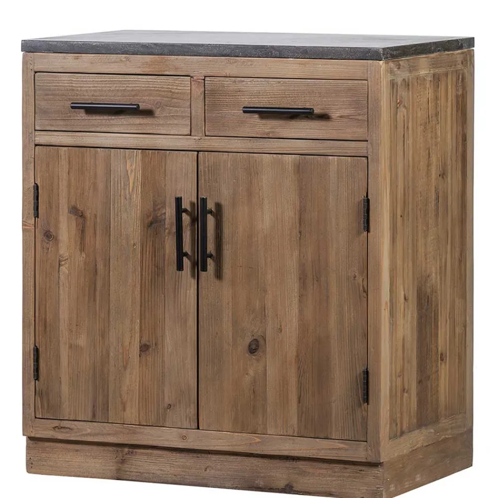 Wohnen Vintage Möbel*Küche Unterschrank mit Stein Arbeitsplatte - Macsena