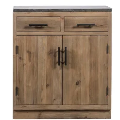 Wohnen Vintage Möbel*Küche Unterschrank mit Stein Arbeitsplatte - Macsena