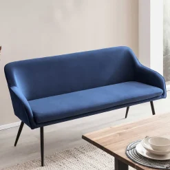 Wohnen Schwarze Möbel|Küchenbänke*Küchenbank in Blau mit Schwarz - Zarcon