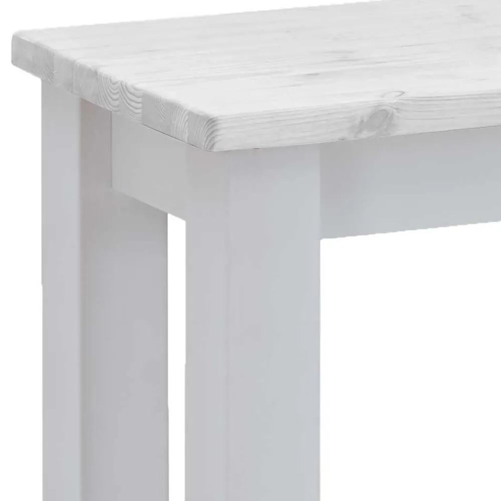 Wohnen Küchenbank in Weiß aus Kiefer - Molzau