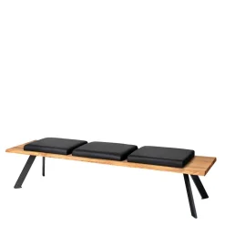 Wohnen Loft Möbel|Industrial Möbel*Küchenbank mit Leder Sitzpolstern - Piton