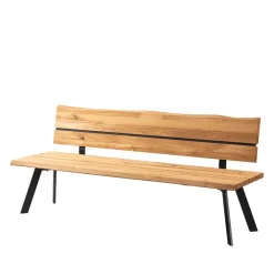 Wohnen Küchenbank mit Rückenlehne aus Wildeiche - Piton