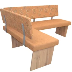 Wohnen Küchenbänke|Esszimmerbänke*Küchen-Eckbank in Braun und Eiche - Minik