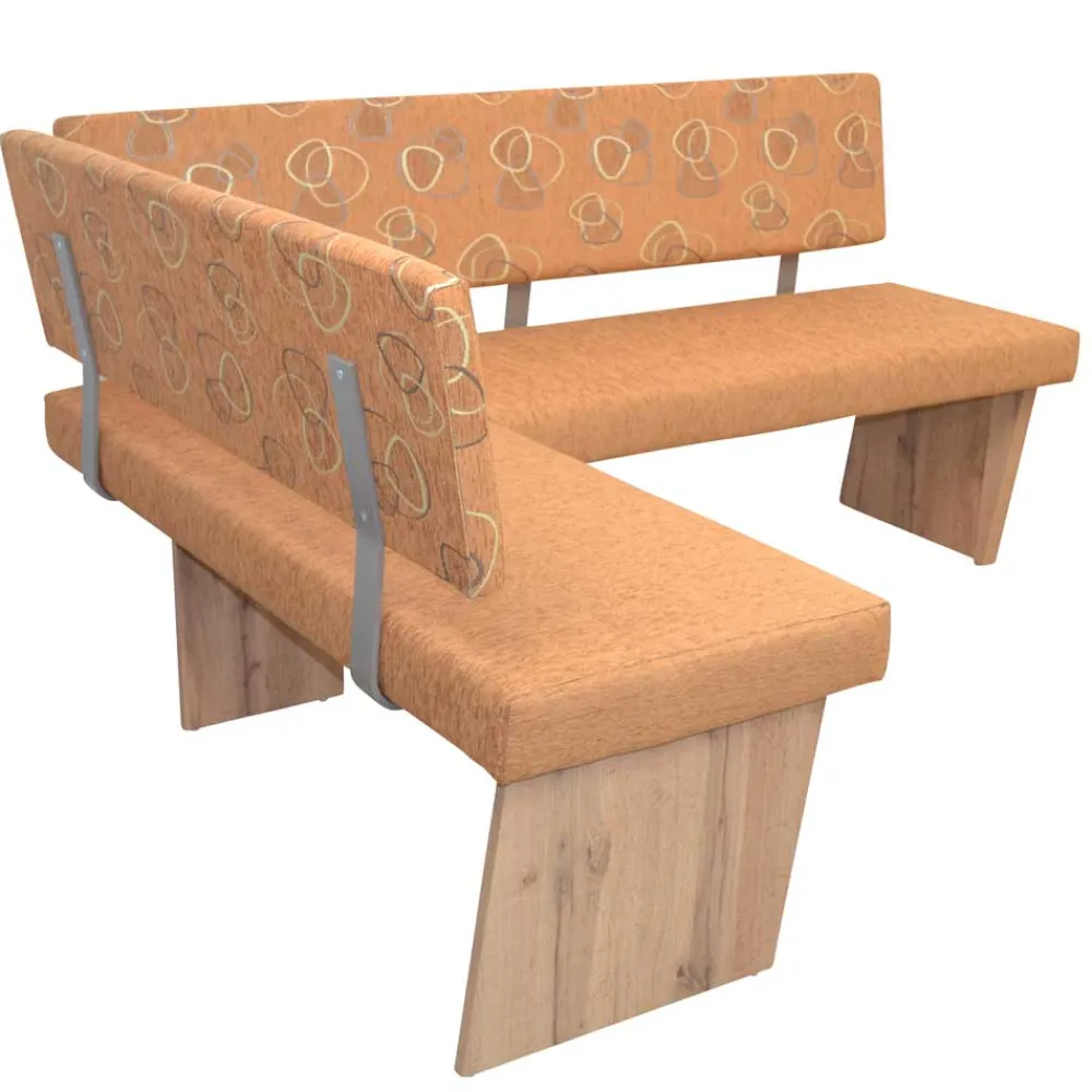 Wohnen Küchenbänke|Esszimmerbänke*Küchen-Eckbank in Braun und Eiche - Minik