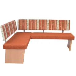 Wohnen Küchenbänke|Esszimmerbänke*Küchen-Eckbank in Orange und Buche Natur - Nenya