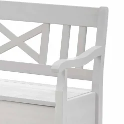 Wohnen Küchenbänke|Esszimmerbänke*Kücheneckbank Onesti in Weiß Kiefer massiv