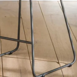 Wohnen Sessel & Hocker|Barhocker*Küchenhocker mit Holzsitz & Bügelgestell - Ise (2er Set)