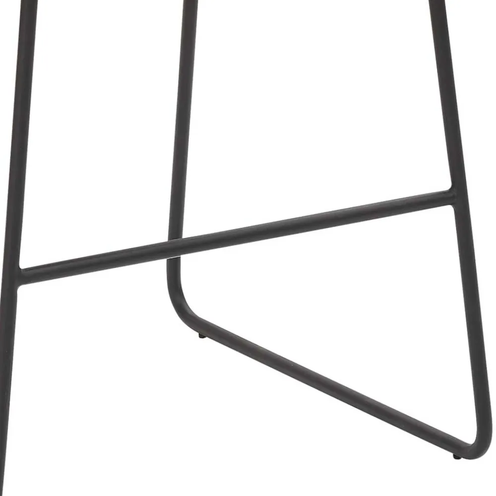 Wohnen Schwarze Möbel|Graue Möbel*Küchenhocker mit Lehne & Armlehnen - Solino