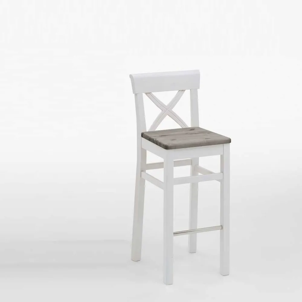 Wohnen Sessel & Hocker|Barhocker*Küchenhocker Yoan in Weiß Grau