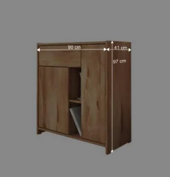 Wohnen Küchenkommode Salomonia aus Kernbuche Massivholz