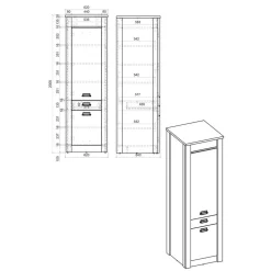 Wohnen Küche Komplett|Küchenzeilen*Küchenschränke & Regal in Altholz Optik - Garisa (vierteilig)