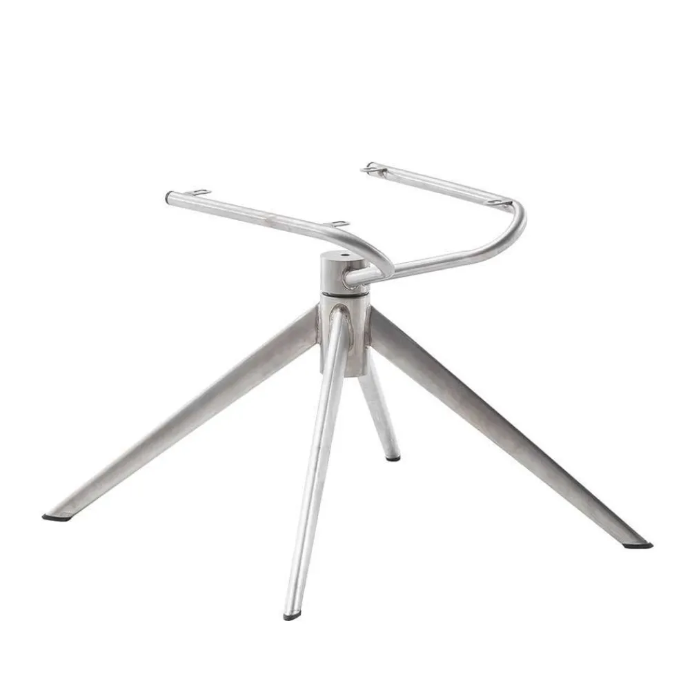 Wohnen Küchenstuhl aus Leder und Edelstahl - Simael (2er Set)