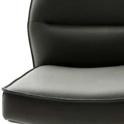 Wohnen Küchenstuhl aus Leder und Edelstahl - Simael (2er Set)