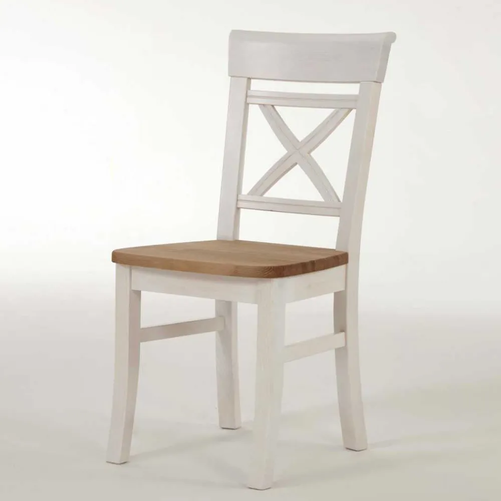 Wohnen Küchenstuhl Lugon im Landhaus Design (2er Set)