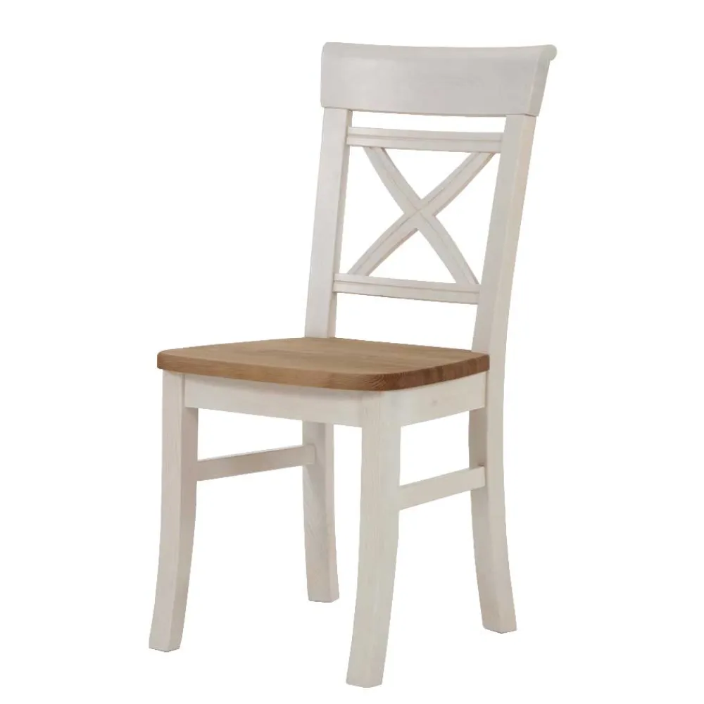 Wohnen Küchenstuhl Lugon im Landhaus Design (2er Set)