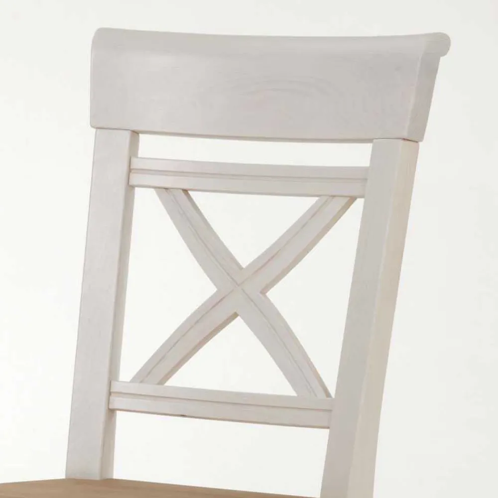 Wohnen Küchenstuhl Lugon im Landhaus Design (2er Set)