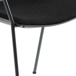 Wohnen Küchenstuhl mit Armlehnen in Schwarz - Hilary